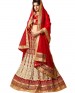 wedant FAshion Wedding Heavy Work Dulhan Collection Self Design Lahengha Choli Red